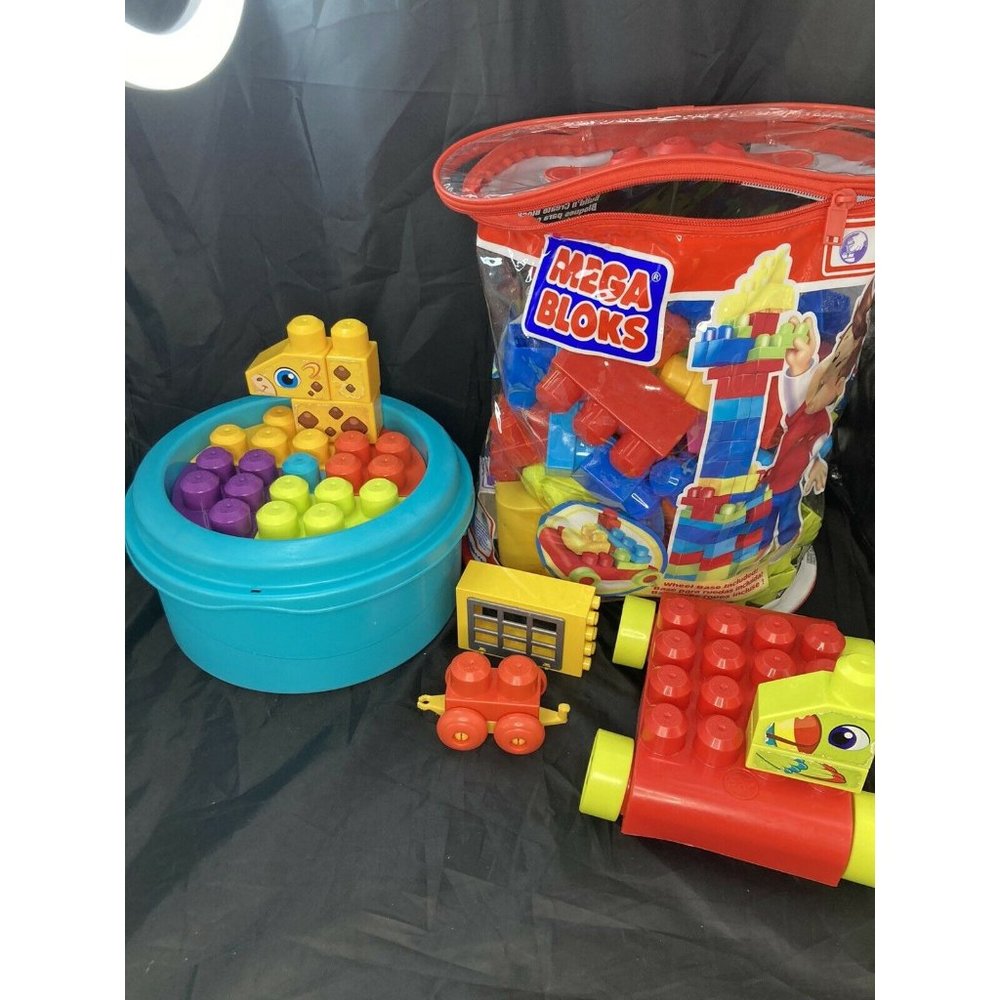 Duplo Mega Bloks Large Lot Small Storage Case Car Animal Builder Lot